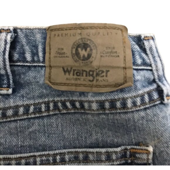 WRANGLER - LIGHT WASH STRAIGHT LEG MEN'S JEANS SIZE 42X30 - Picture 3 of 7
